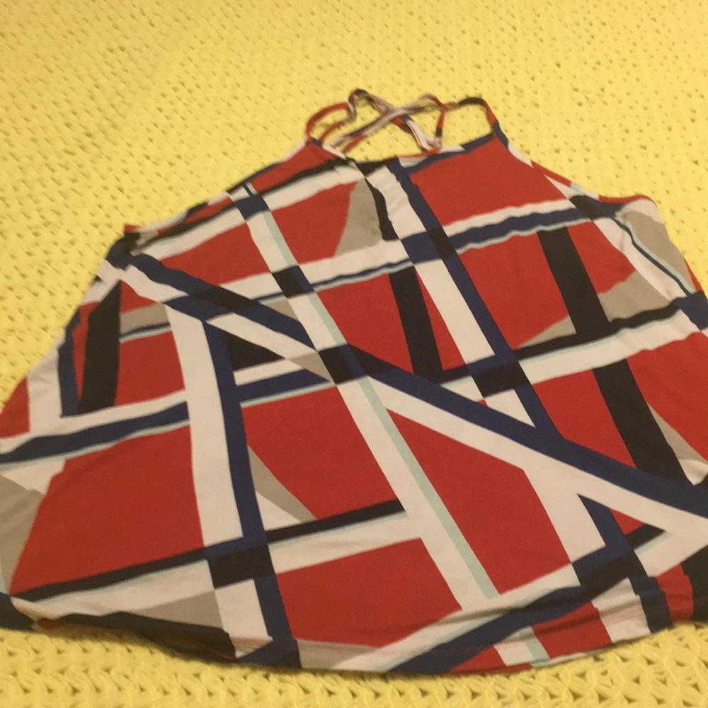 Red white and blue tank